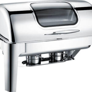 Chafing Dish rectangle coulissant avec fenêtre en verre
