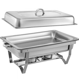 Chafing Dish Rectangle simple en Acier inoxydable