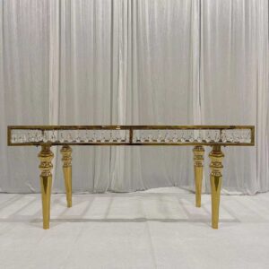 Table en verre cristal