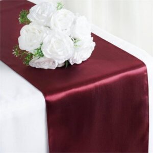 Chemin de Table Satin Bordeaux 30 X 275 CM