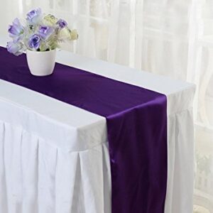 Chemin de Table Satin Mauve 30X275CM